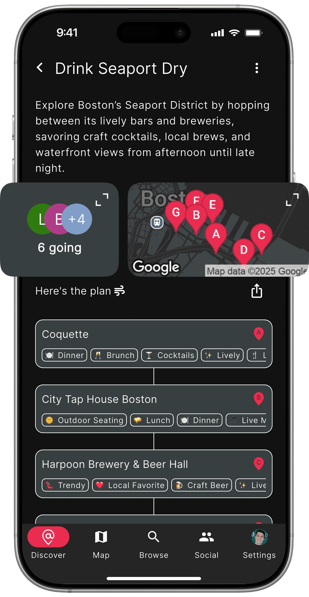 Screenshot of the Atmosphere app