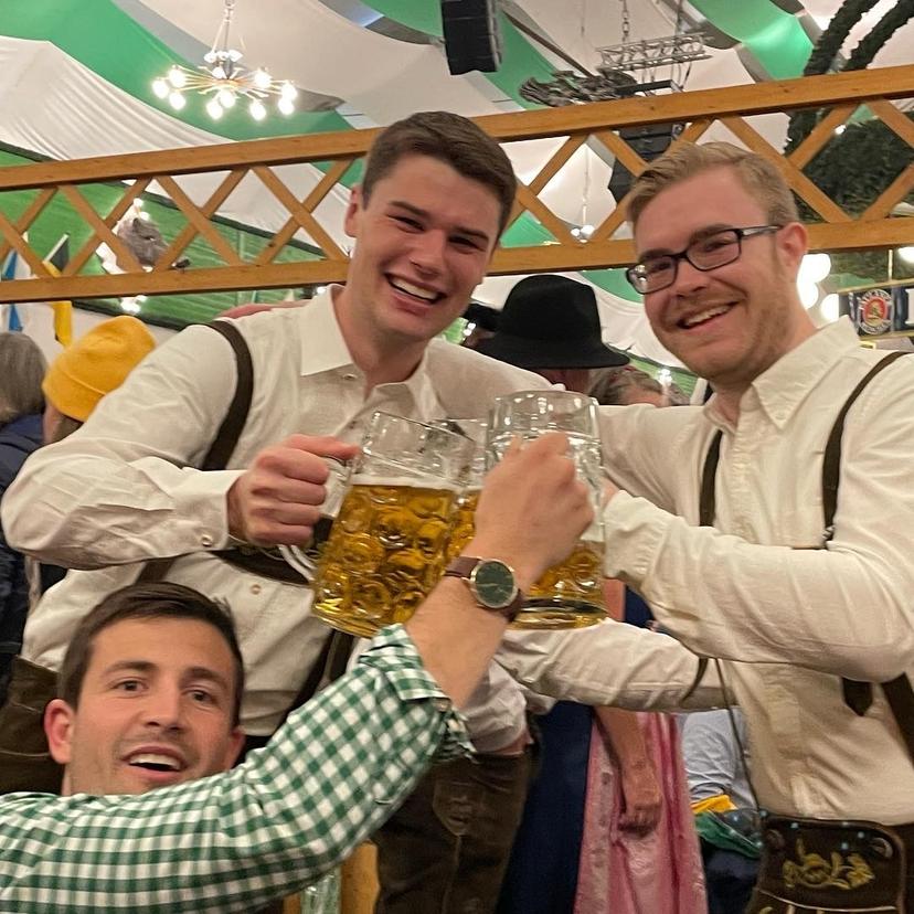 Picture of Tim and Kurt at Oktoberfest in Munich, Germany